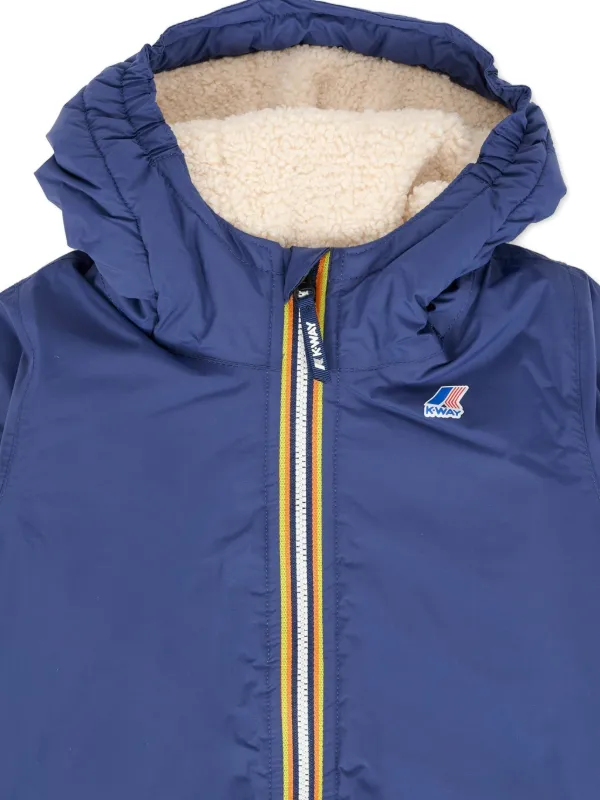 BENETTON Giacca Antipioggia Bambini Blu con Cappuccio (IT 138, EU 134