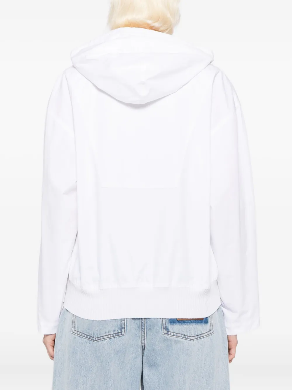 Jacquemus Haut trapeze hoodie Wit