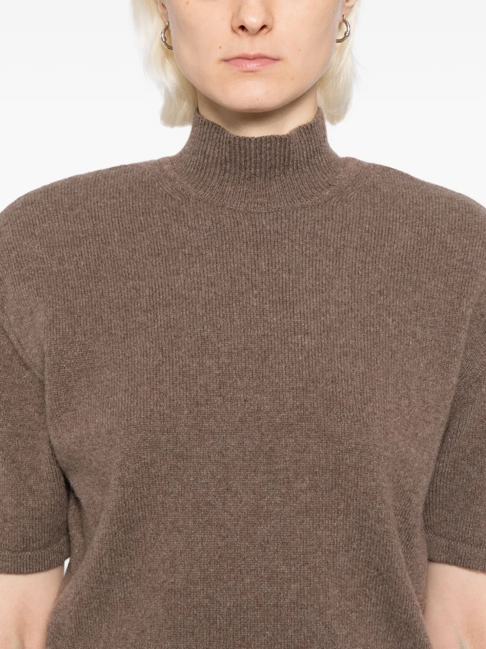 Jacquemus Robe Maille Castagna Dress In Brown