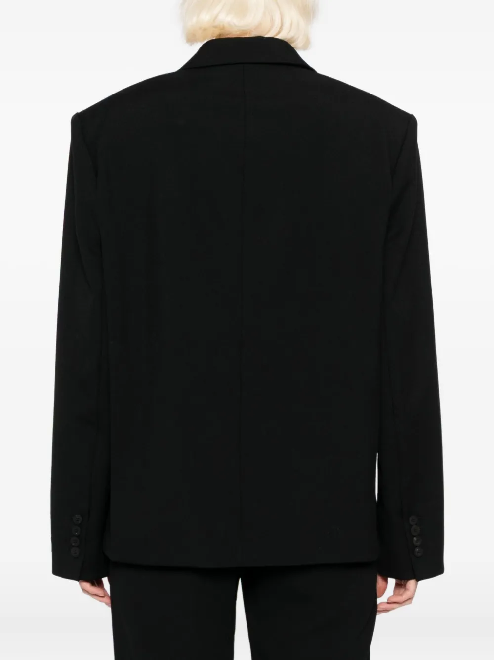 Jacquemus Single Breasted Long Sleeve Notch Lapel Jacket In Black