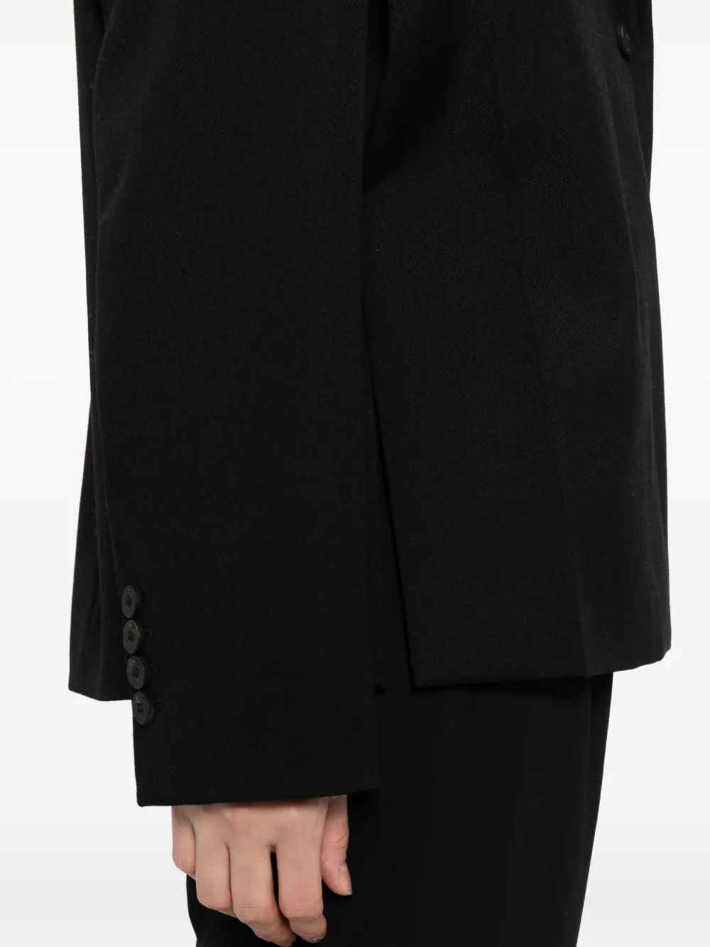 Jacquemus Single Breasted Long Sleeve Notch Lapel Jacket In Black
