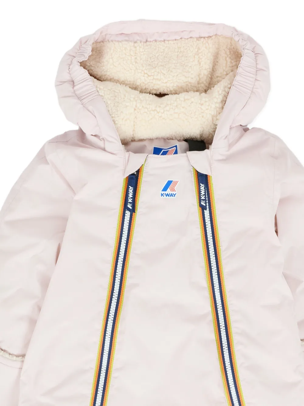 K Way Kids hooded snowsuit - Roze