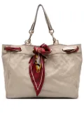 Gucci Pre-Owned 2016-2025 Large Guccissima Positano Scarf tote bag - White