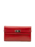 Hermès Pre-Owned 2017 Tadelakt Verso Kelly Wallet long wallets - Red