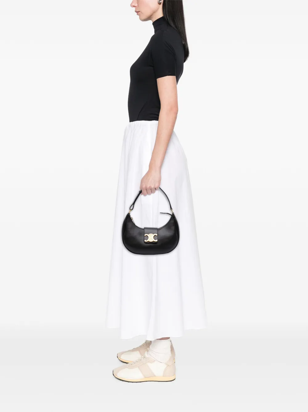Celine Pre-Owned 2021-2025 ミディアム カーフスキン トリオンフ アヴァ ショルダーバッグ | プレオウンド | Image 2