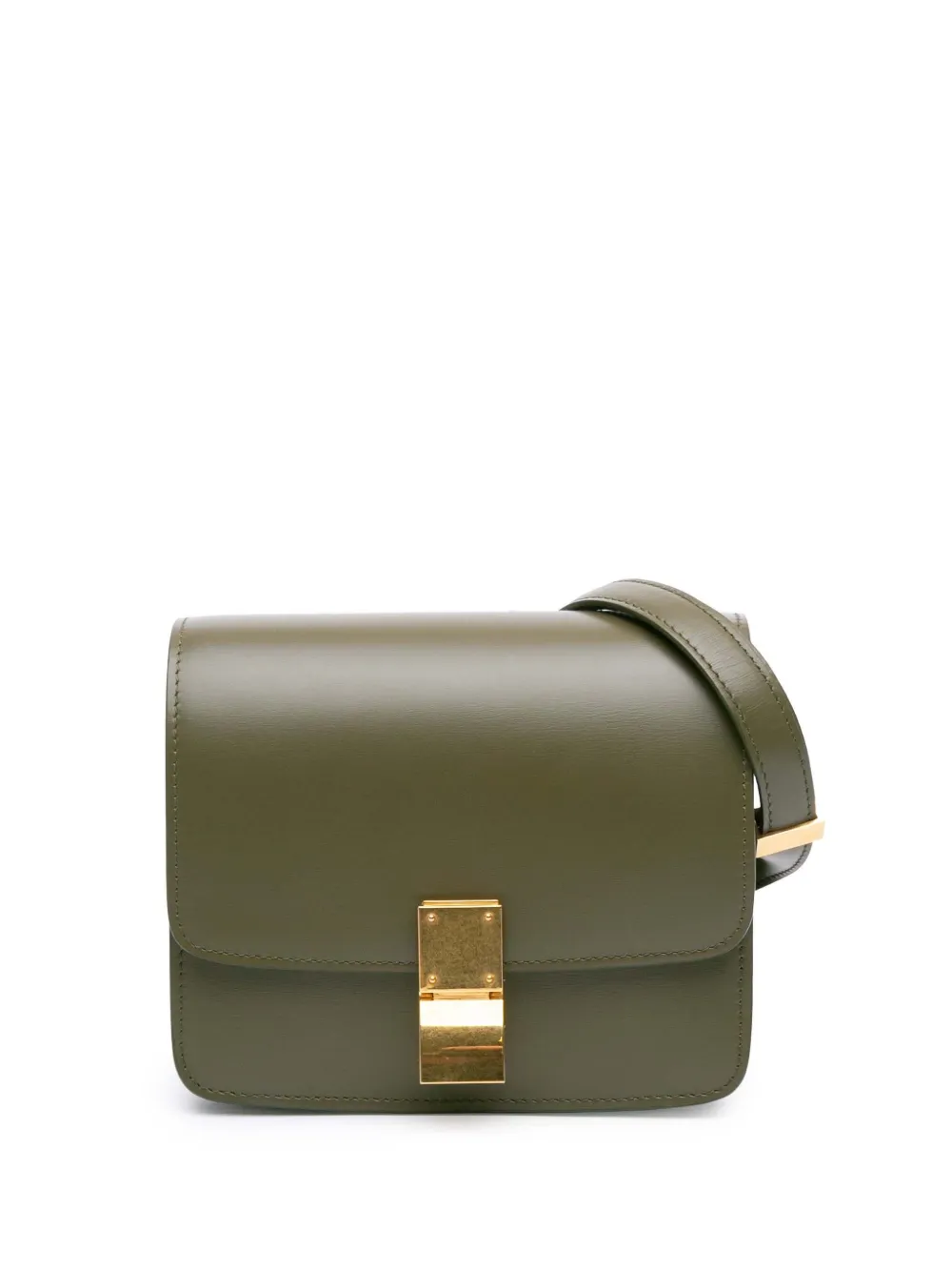 Céline Pre-Owned 2019 スモール カーフスキン クラシック ボックス ショルダーバッグ - グリーン Céline Pre-Owned 2019 スモール カーフスキン クラシック ボックス ショルダーバッグ - グリーン