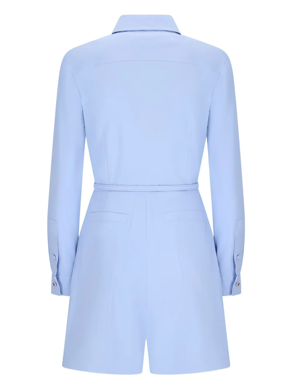 Gucci belted pocket playsuit - Blauw