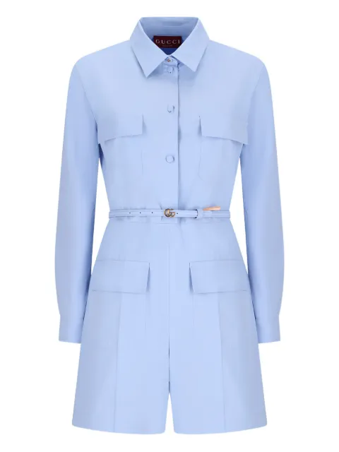 Gucci belted pocket playsuit
