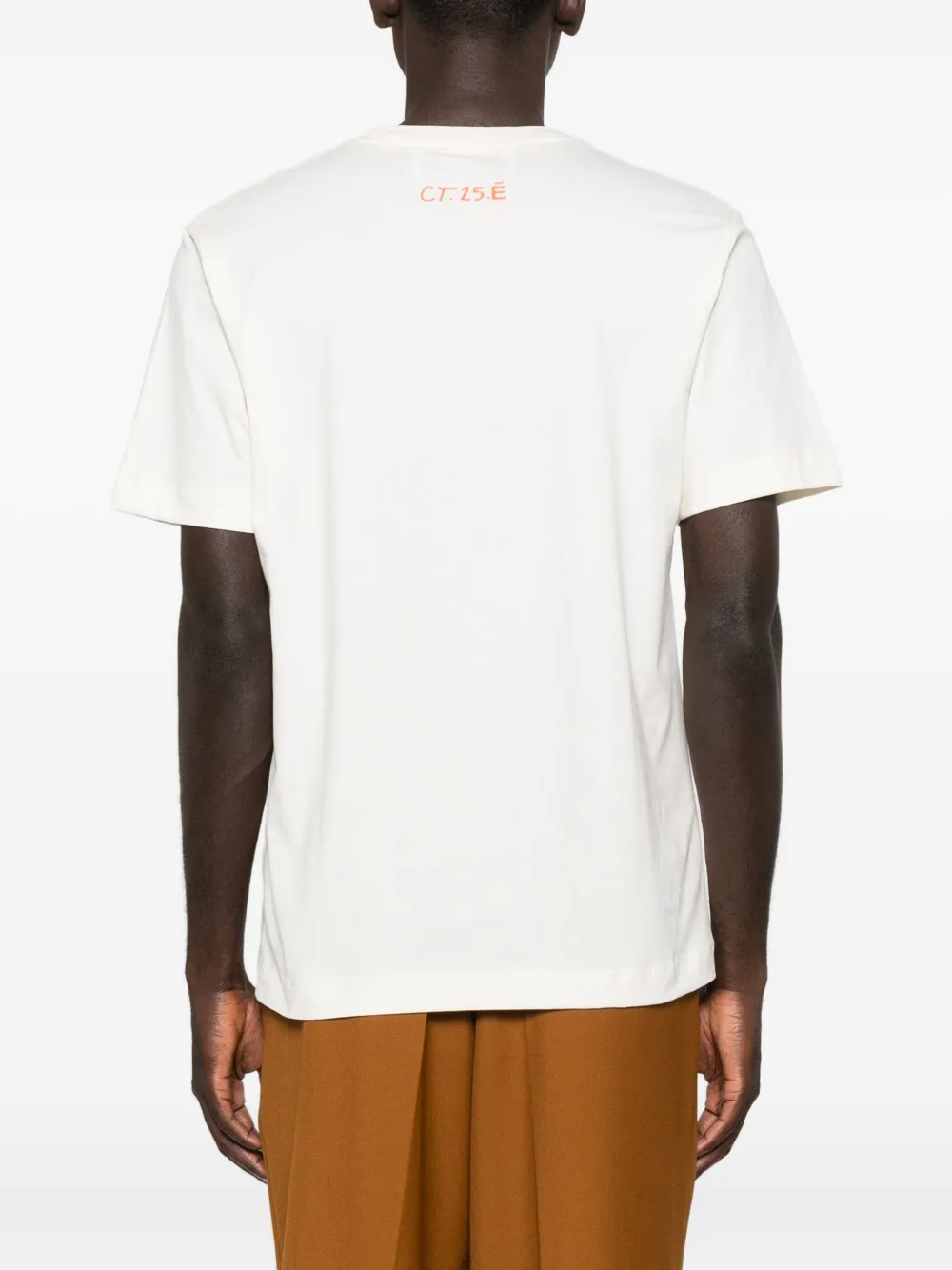 Etudes Studio Portrait-print Organic Cotton T-shirt In Metallic