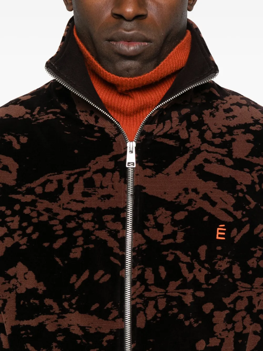 Études Studio Fluweel trainingsjack Bruin