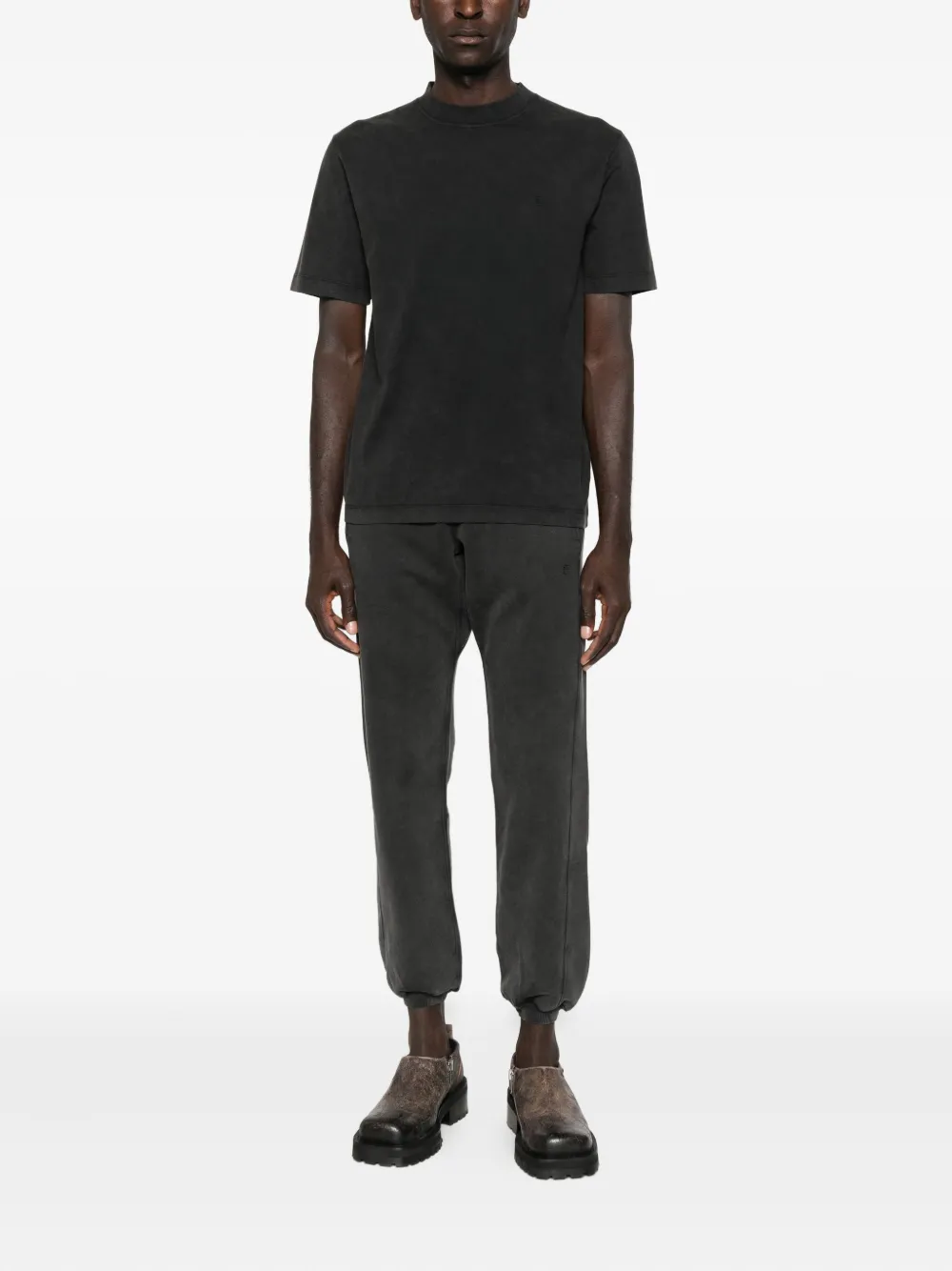 Études Studio The Classic É faded-wash T-shirt - Zwart