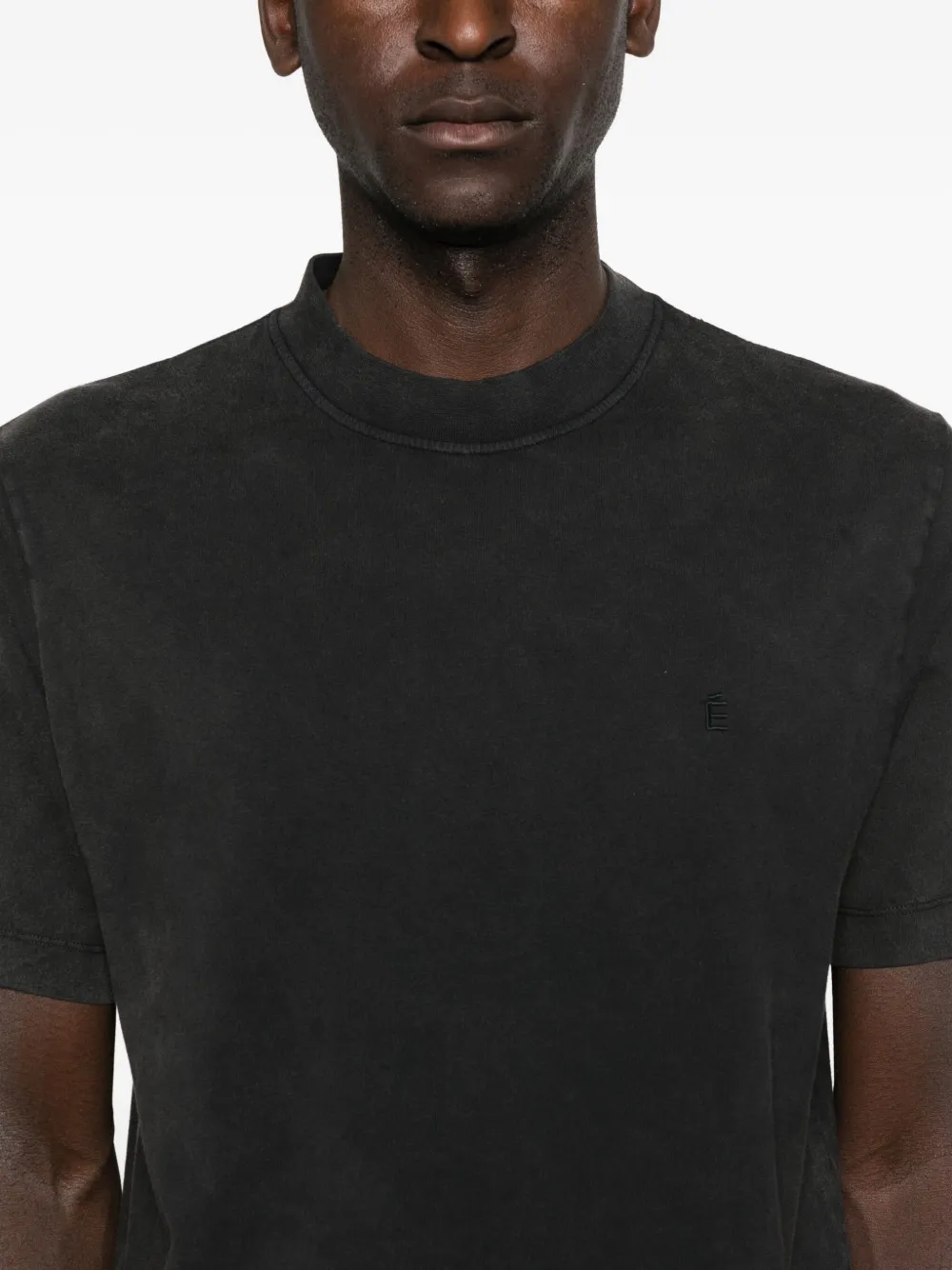 Etudes Studio The Classic É Faded-wash T-shirt In Black