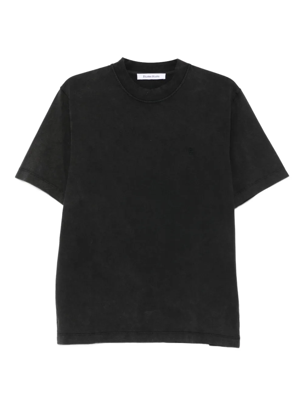 Etudes Studio The Classic É Faded-wash T-shirt In Black