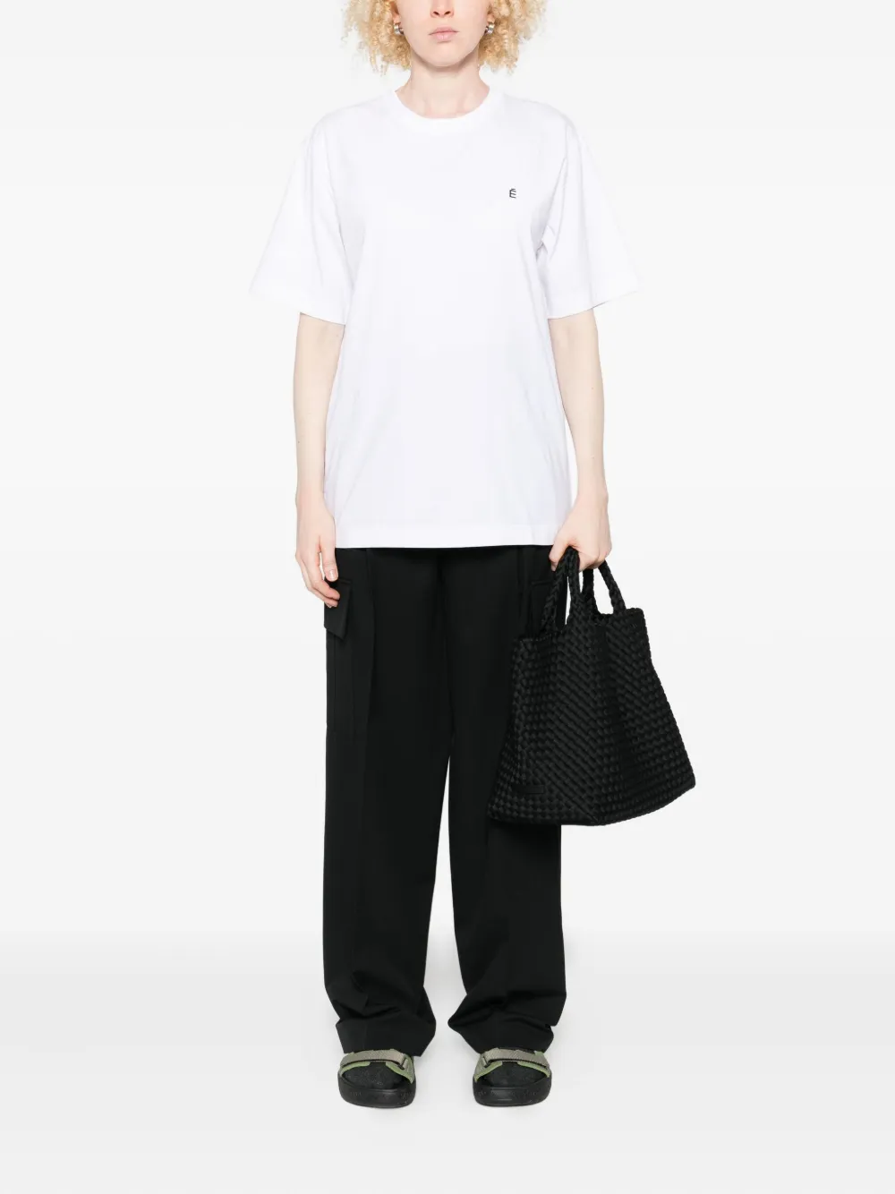 Etudes Studio Logo-embroidered T-shirt In White