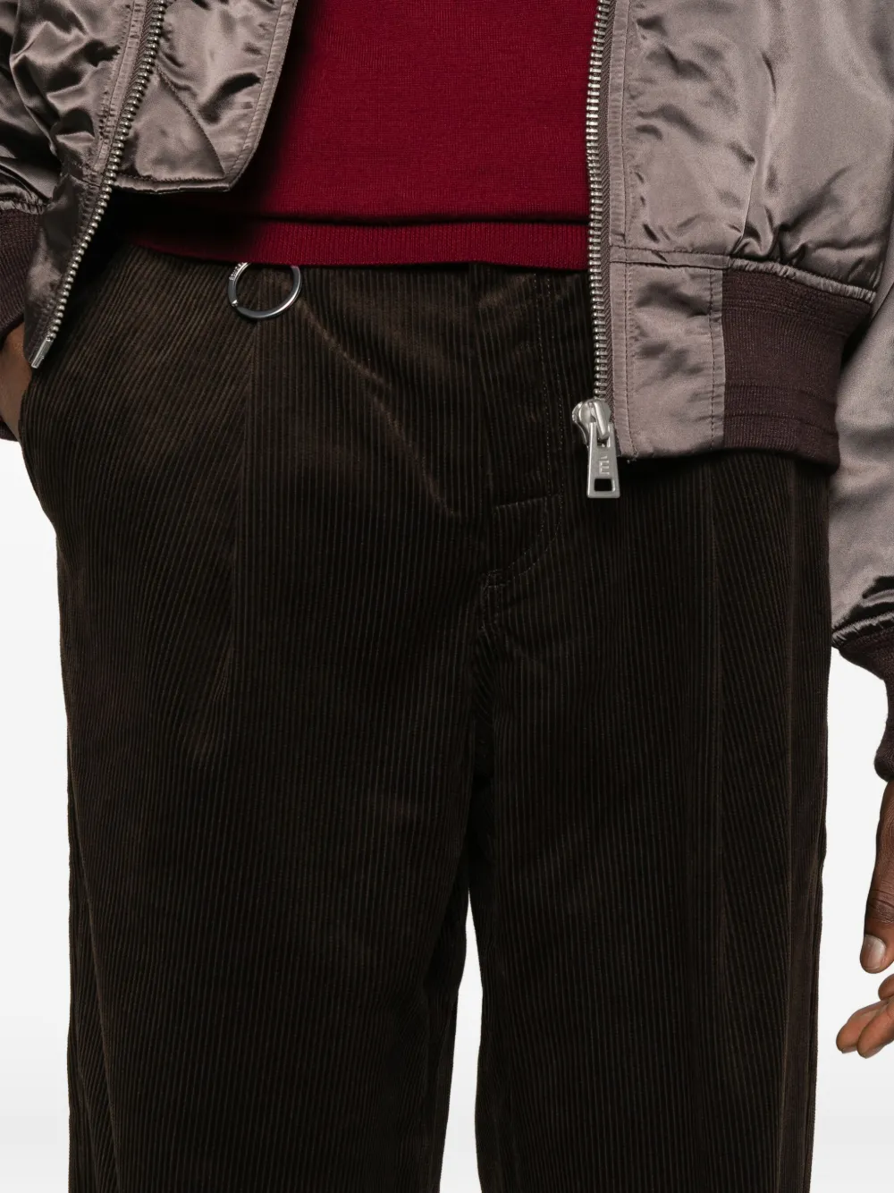 Études Studio Ribfluwelen chino Bruin