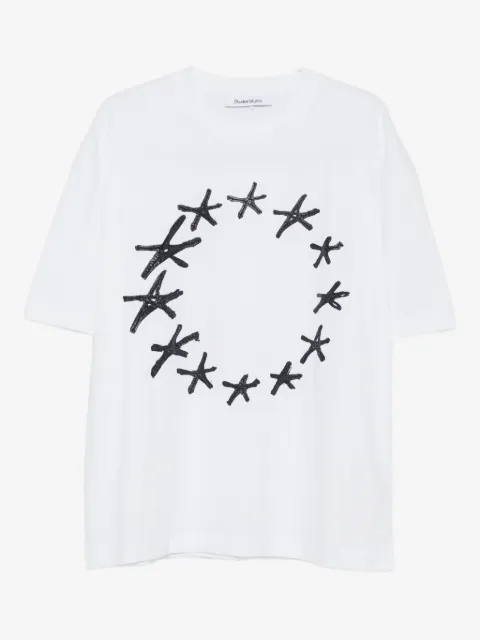 Études Studio t-shirt en coton biologique à étoiles imprimées