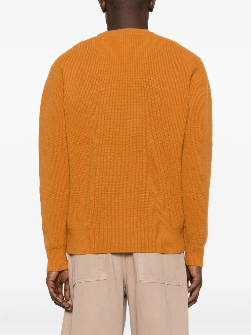 Etudes Studio Ribbed Round-neck Sweater In Brown