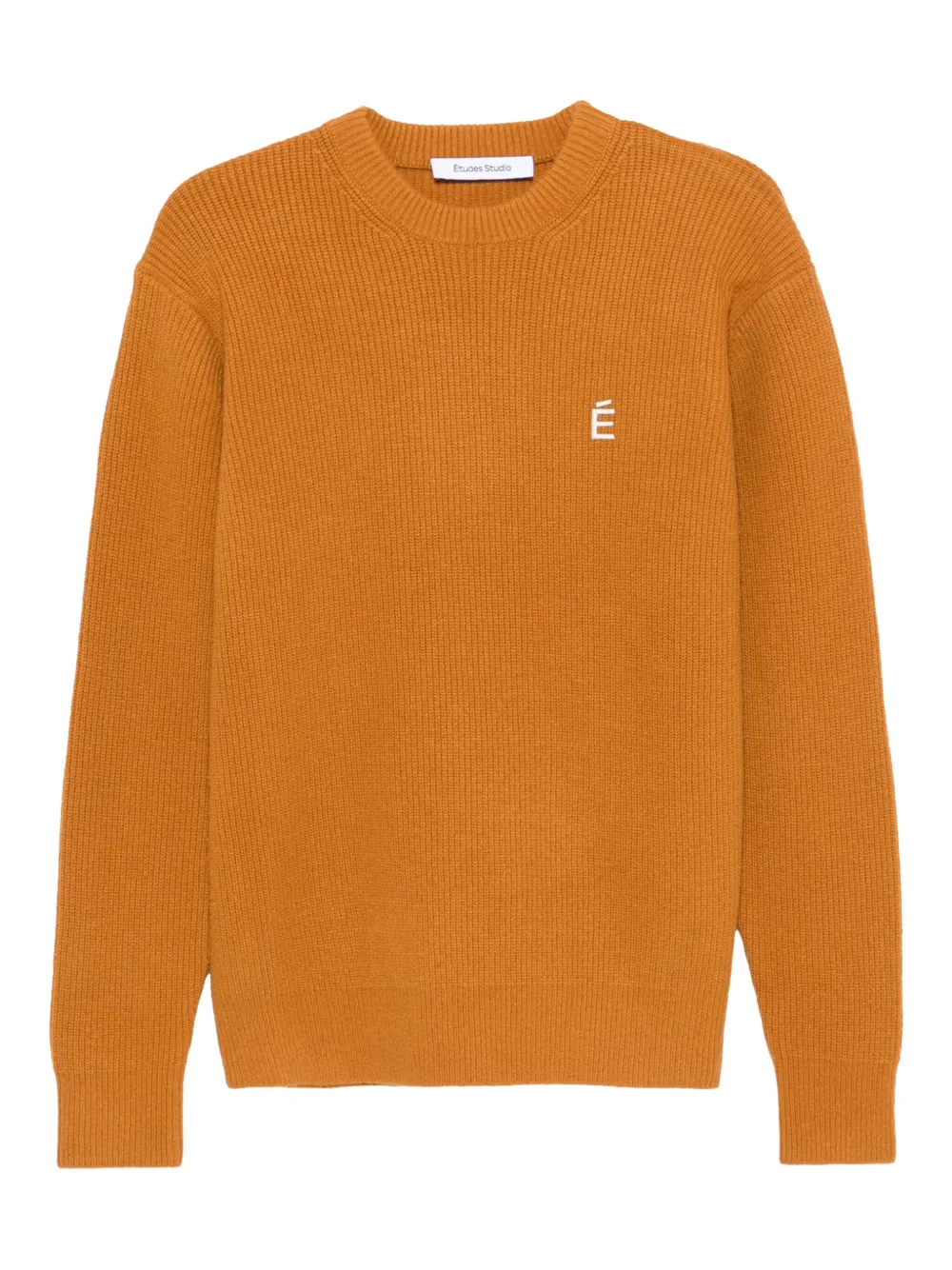 Etudes Studio Ribbed Round-neck Sweater In Brown