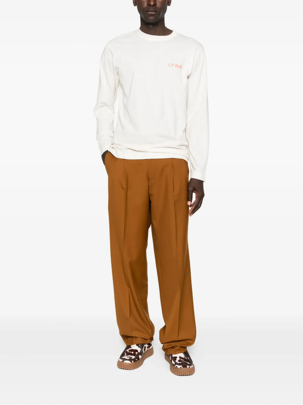 Études Studio Loose Suit belted pleated trousers - Bruin