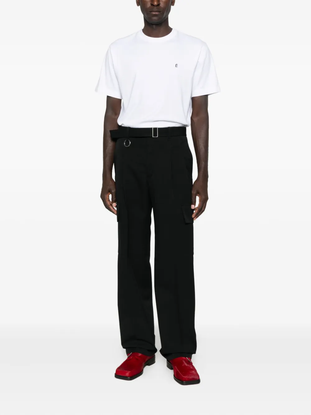 Études Studio belted cargo trousers - Zwart