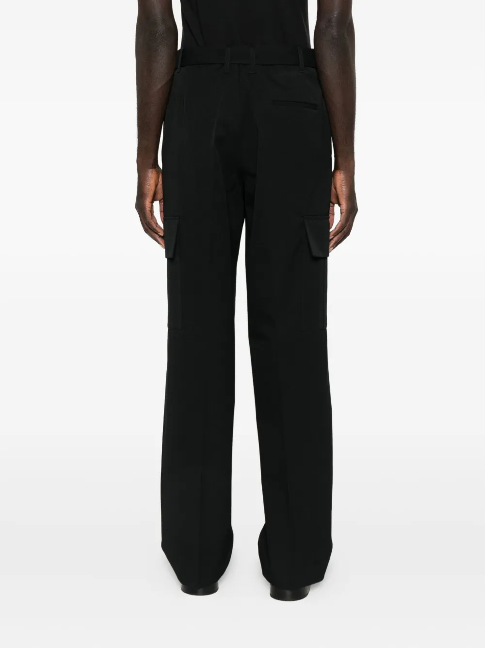 Etudes Studio Belted Cargo Trousers In Black