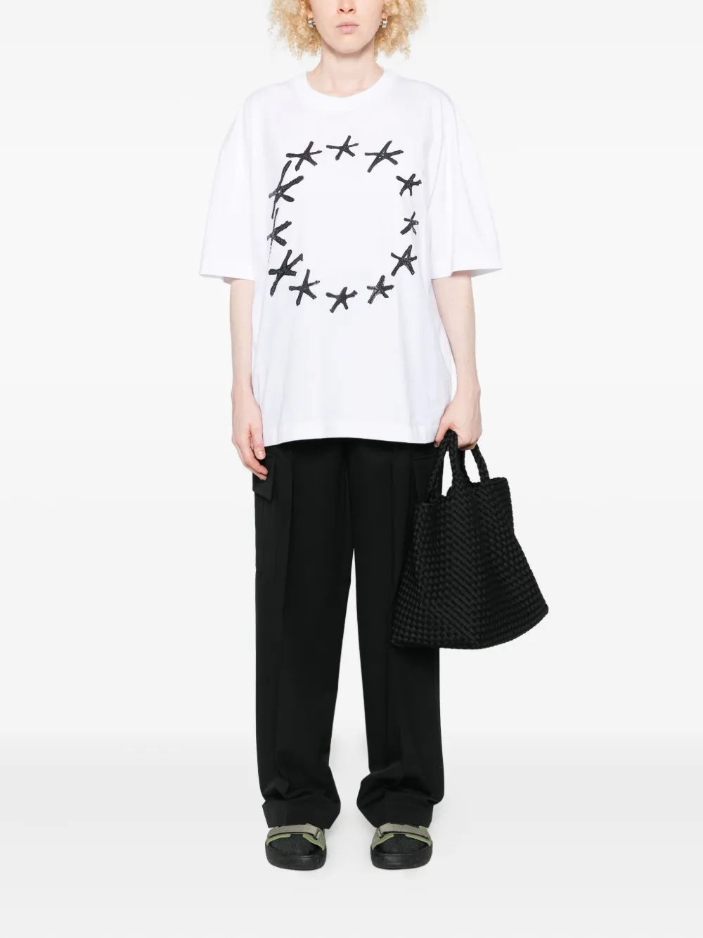 Etudes Studio Belted Cargo Trousers In Black