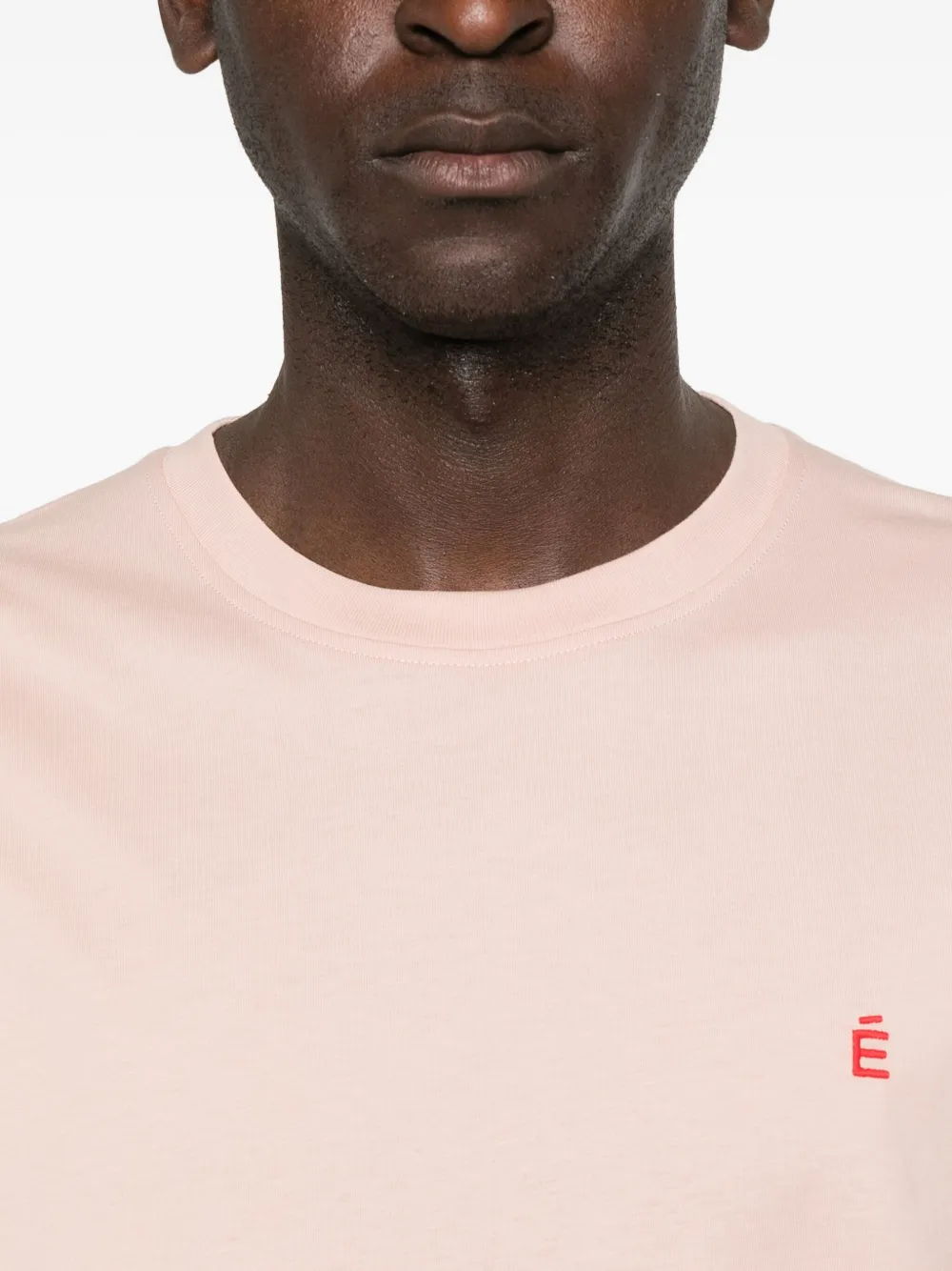 Etudes Studio É Embroidered-logo T-shirt In Pink