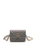 CHANEL Pre-Owned 2021-2025 Quilted Lambskin 19 belt bag - Grey