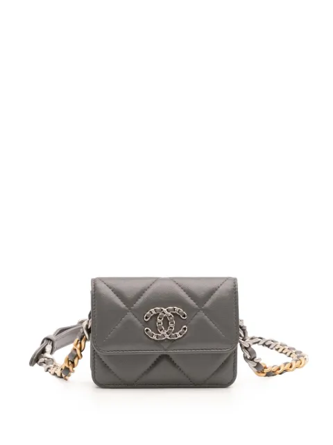 CHANEL Pre-Owned 2021-2025 Quilted Lambskin 19 belt bag