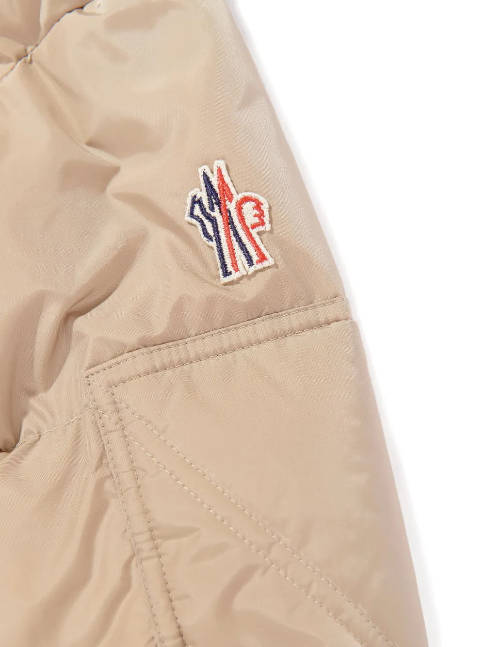 MONCLER GRENOBLE KIDS Jack met capuchon Beige
