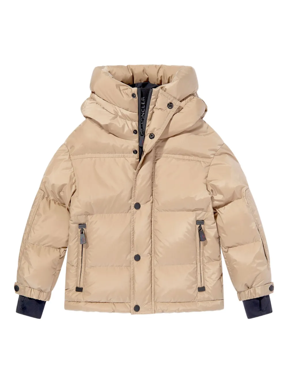 MONCLER GRENOBLE KIDS chamarra capitonada con capucha | neutro | Image 1