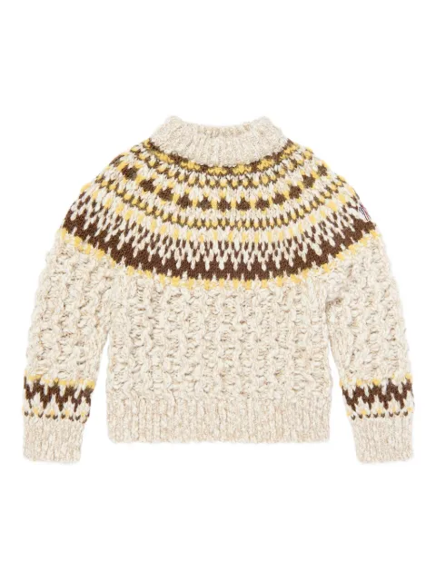 Moncler Enfant jersey de punto Fair Isle