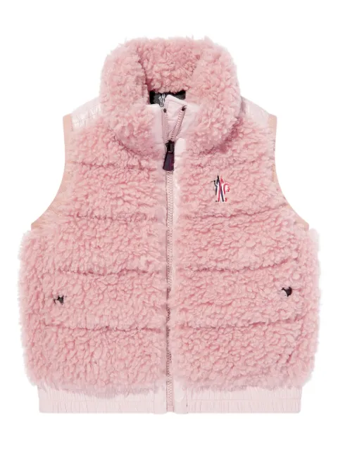 MONCLER GRENOBLE KIDS chaleco capitonado con motivo Teddy Bear