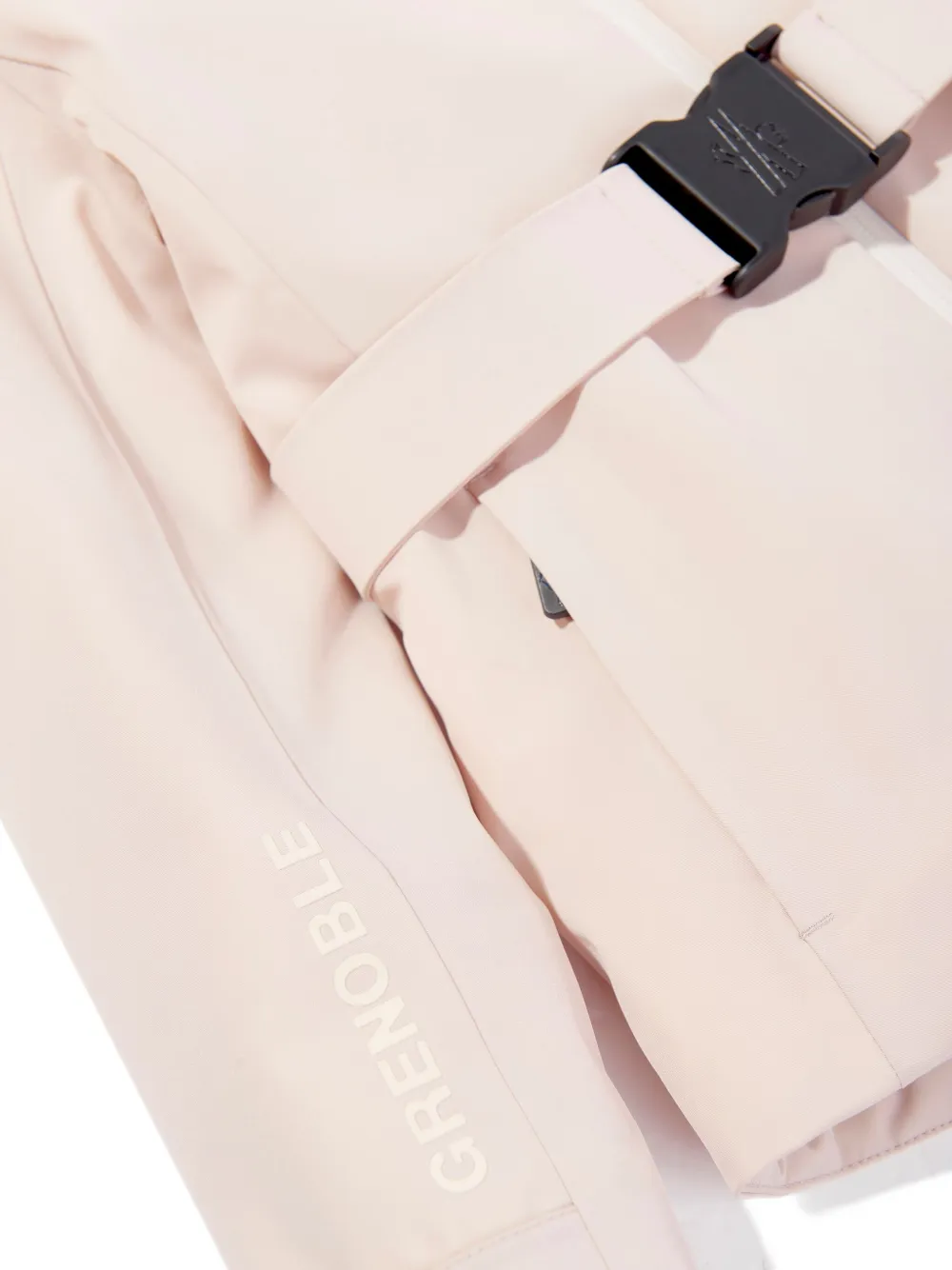 MONCLER GRENOBLE KIDS Jack met logopatroon en ceintuur Roze