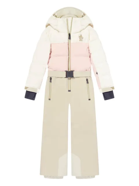 MONCLER GRENOBLE KIDS belted panelled ski suit