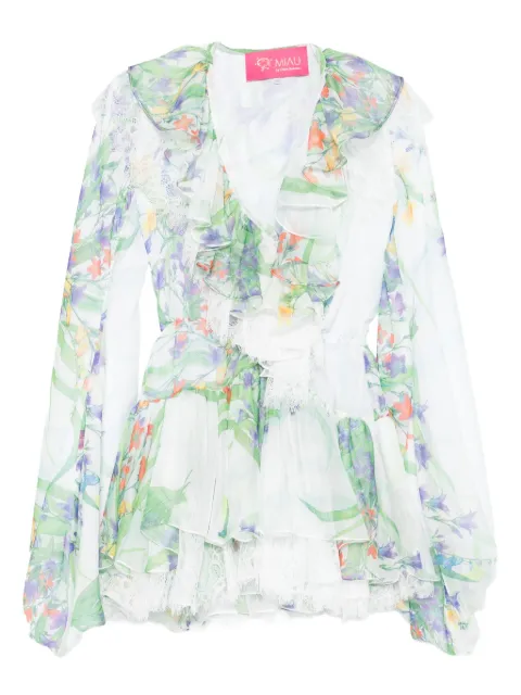MIAU by Clara Rotescu floral-print mini dress