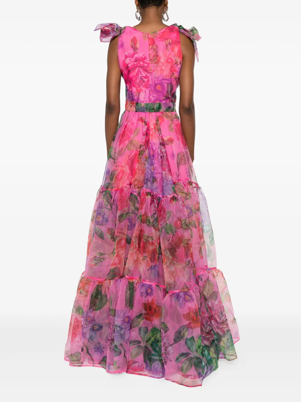 Miau By Clara Rotescu Floral-print Maxi Dress In Multi