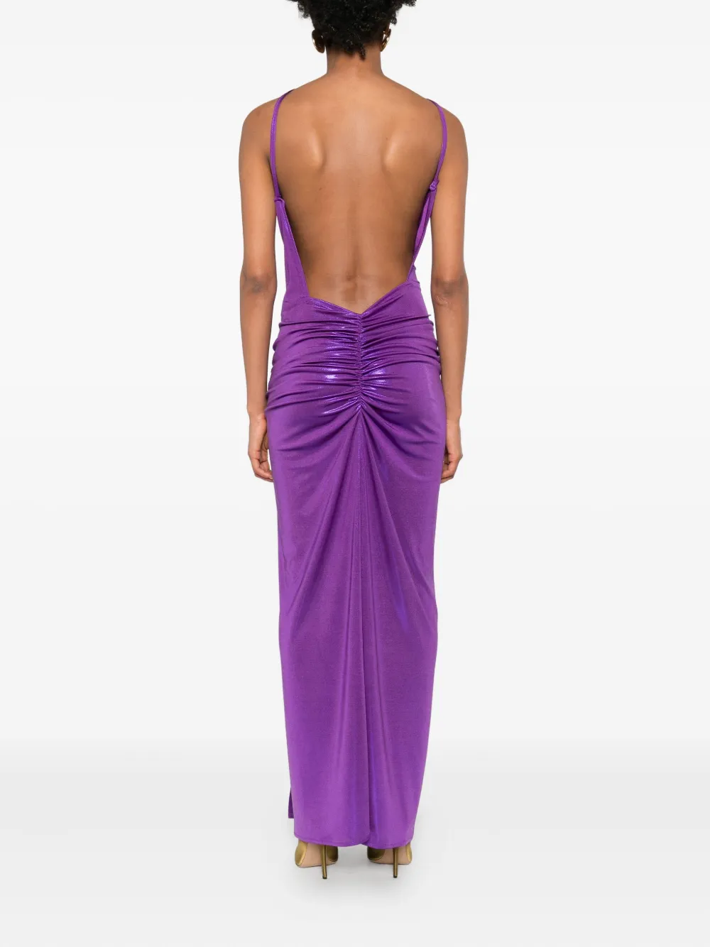 MIAU by Clara Rotescu Asymmetrische jurk Paars