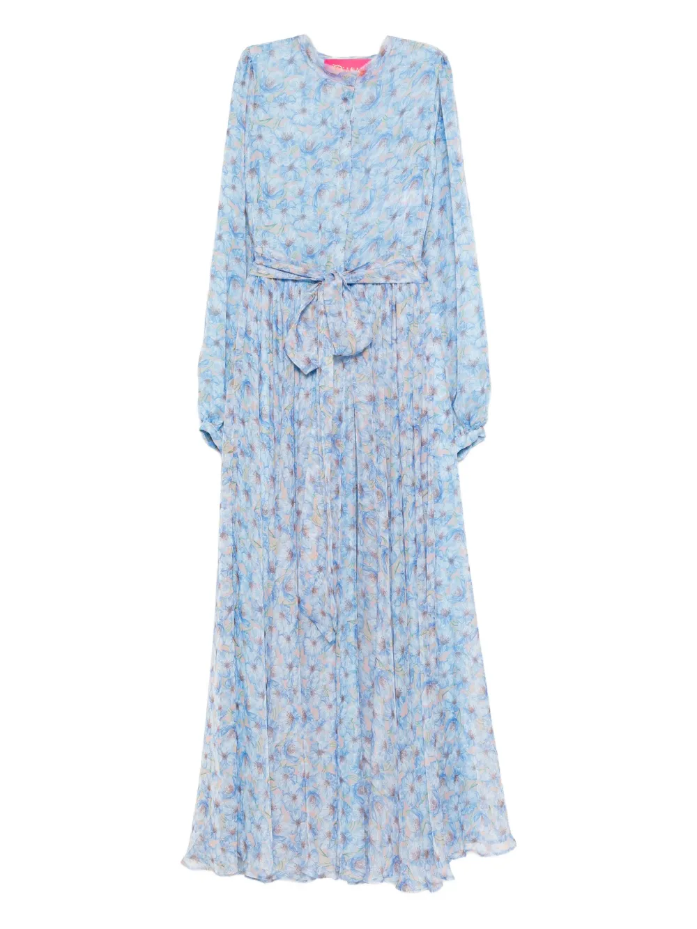 MIAU by Clara Rotescu floral-print belted maxi dress | Blue | Image 1