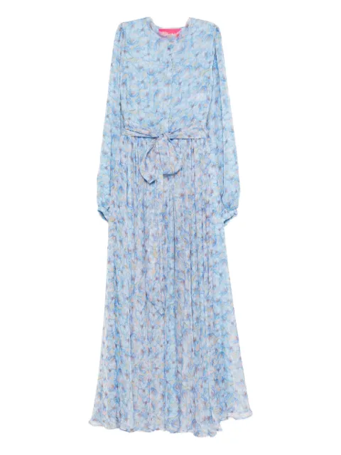 MIAU by Clara Rotescu floral-print belted maxi dress