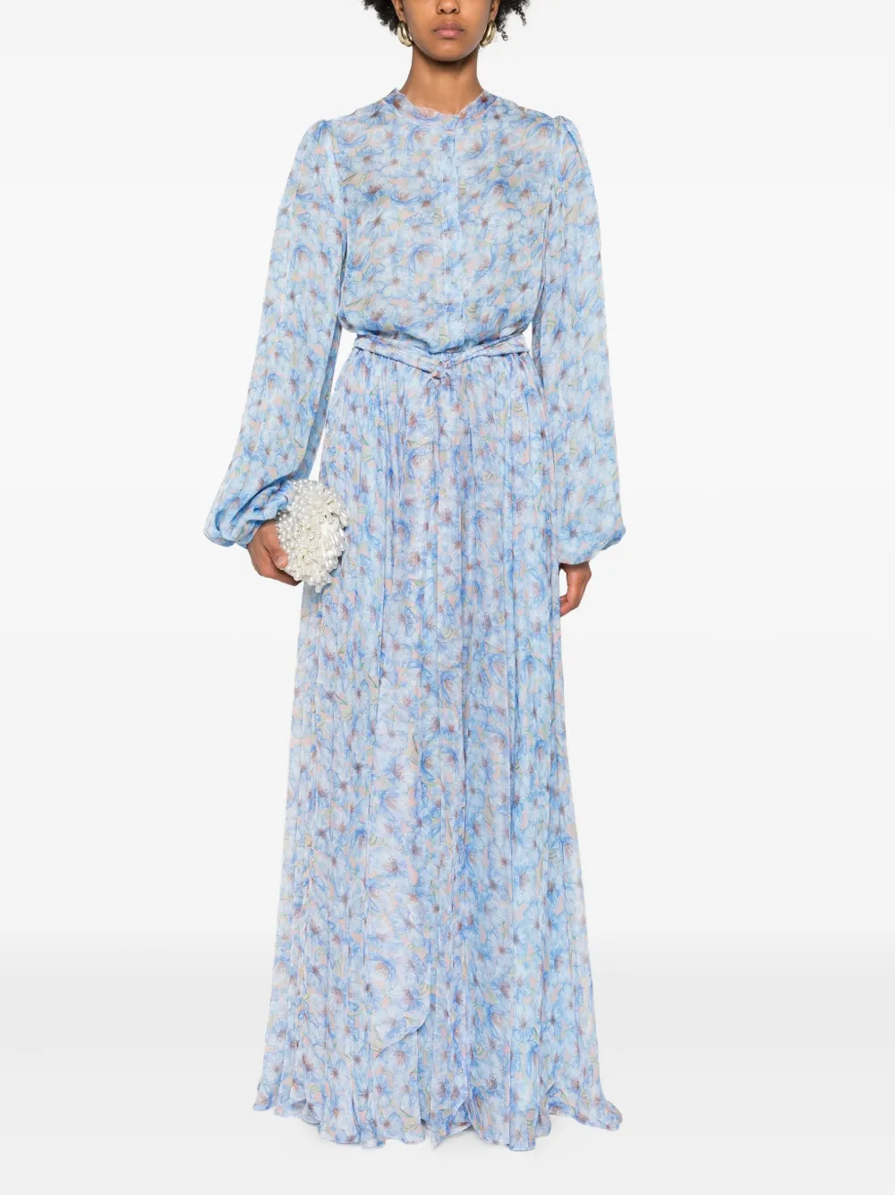 MIAU by Clara Rotescu floral-print belted maxi dress | Day Dresses | Image 2