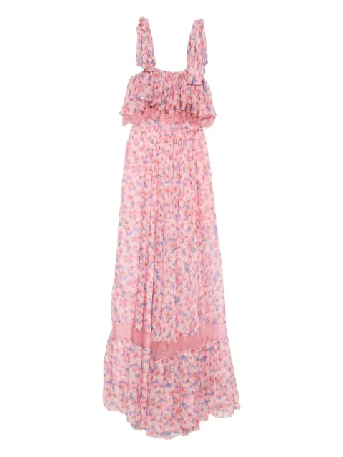 MIAU by Clara Rotescu ruffled floral-print dress