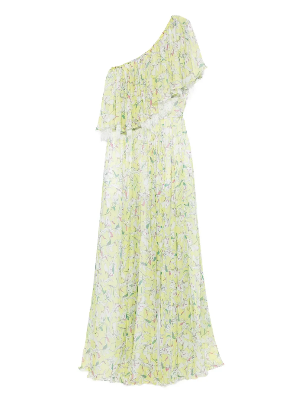 MIAU by Clara Rotescu floral-print ruffled dress | Yellow | Image 1