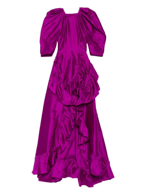 MIAU by Clara Rotescu ruffle-trim asymmetric dress