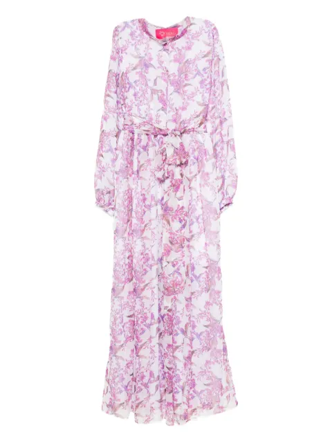MIAU by Clara Rotescu floral-print belted maxi dress