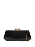 Giuseppe Zanotti Eve hammered-dome clasp clutch bag - Black