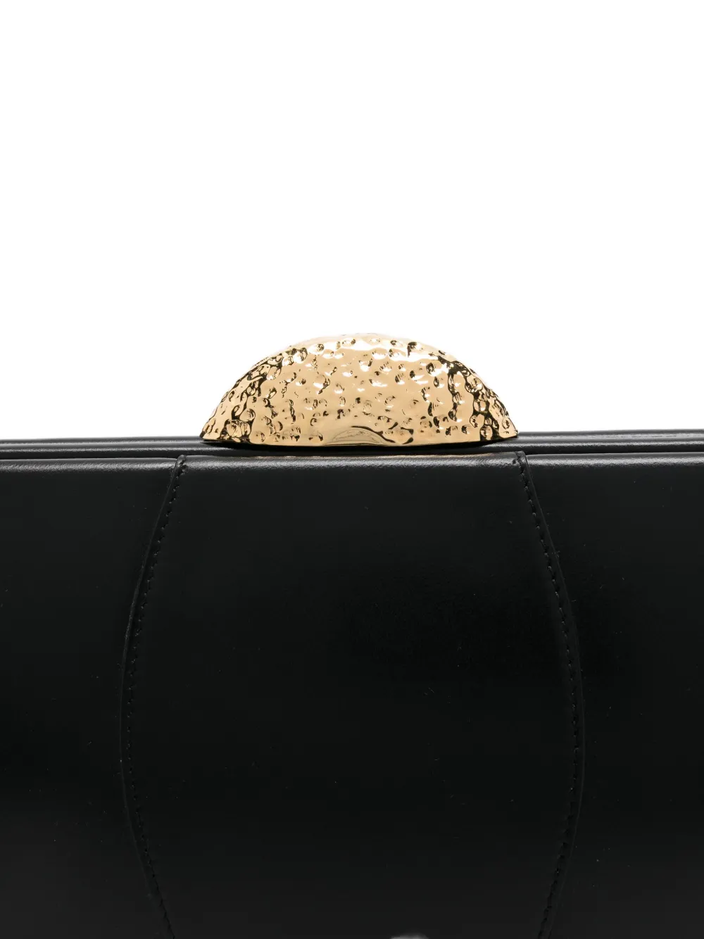 Giuseppe Zanotti Eve clutch met gesp en bewerkte koepel Zwart