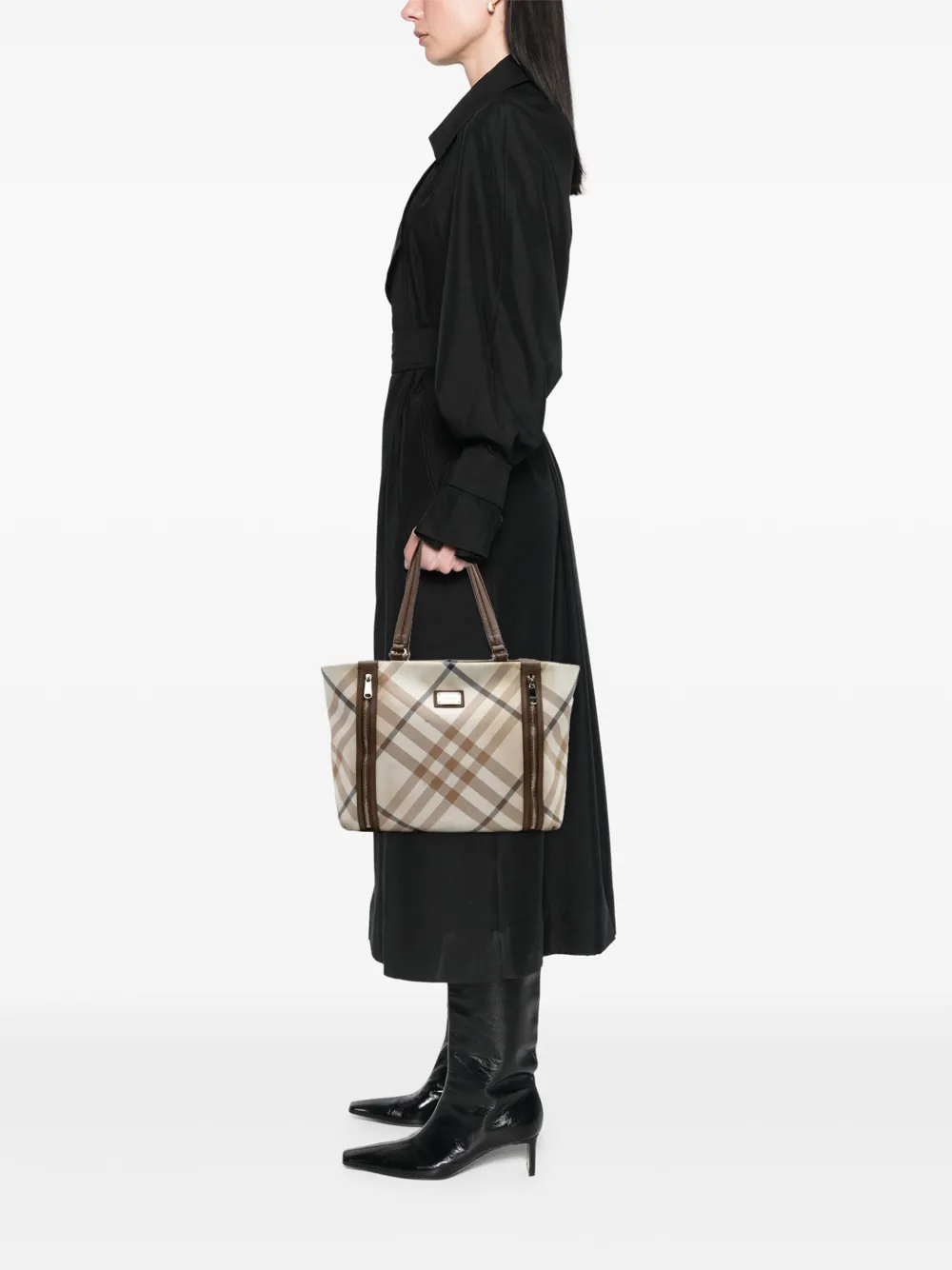 Burberry Pre-Owned tote Supernova Check Coated Canvas 2000-2017 | Estilos de archivo | Image 2