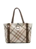 Burberry Pre-Owned 2000-2017 Supernova Check Canvas tote bag - Brown