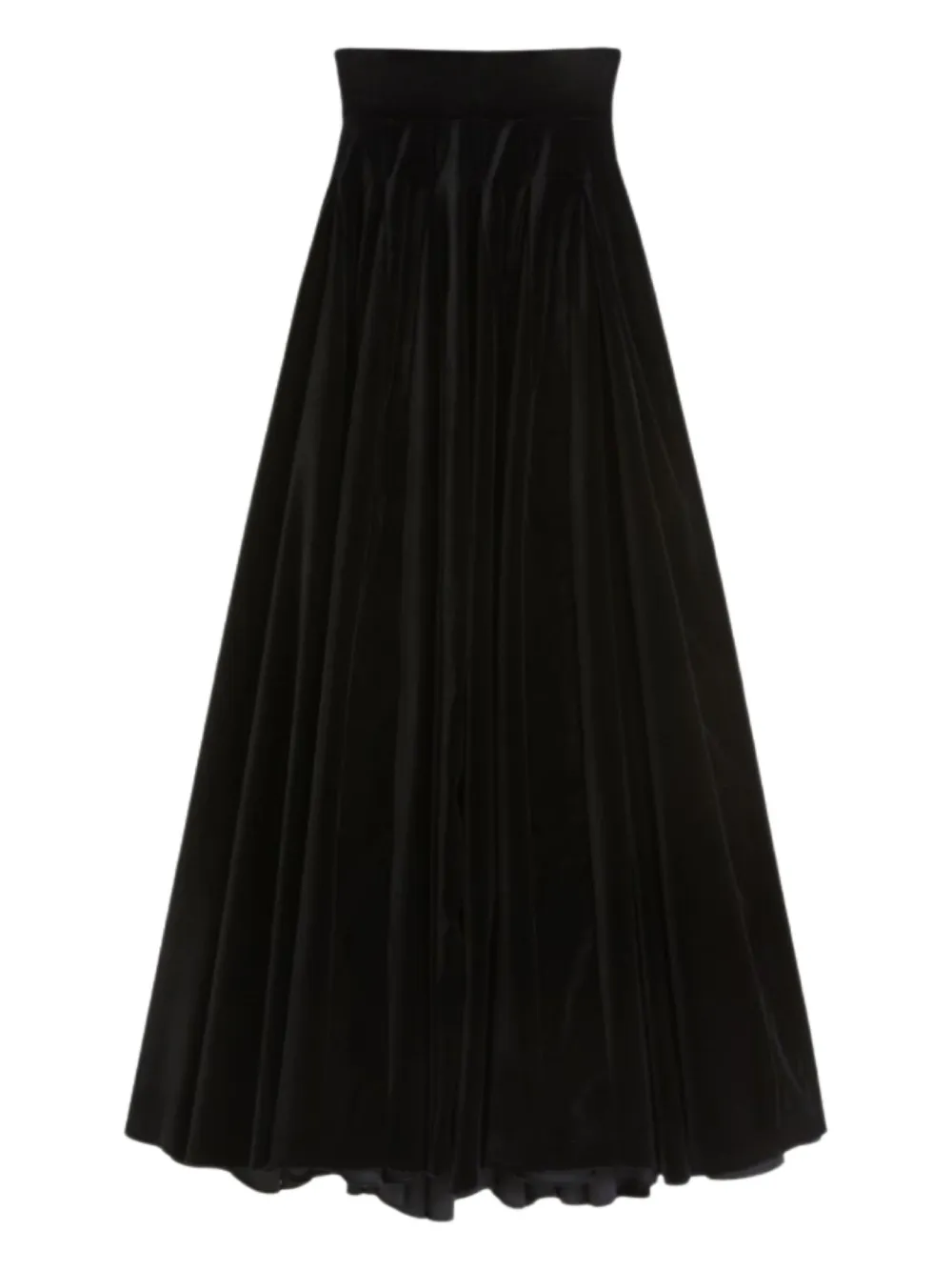 Max Mara Bartolo pleated velvet skirt | Black | Image 1